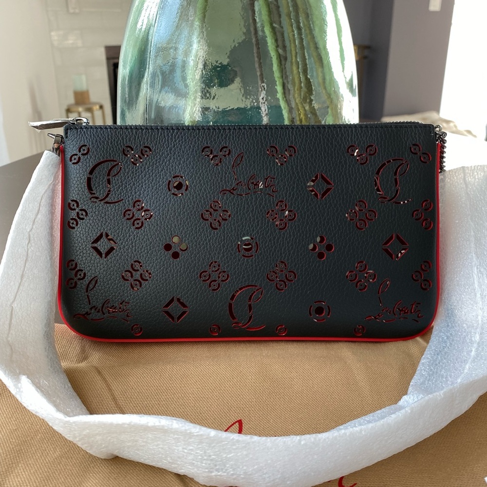 New Christian Louboutin Loubila Perforated Shoulder Bag